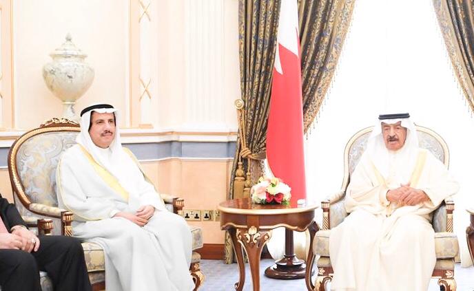 Bahraini Prime Minister Prince Khalifa bin Salman meets with Kuwaiti Ambassador in Bahrain Sheikh Azzam Al-Sabah