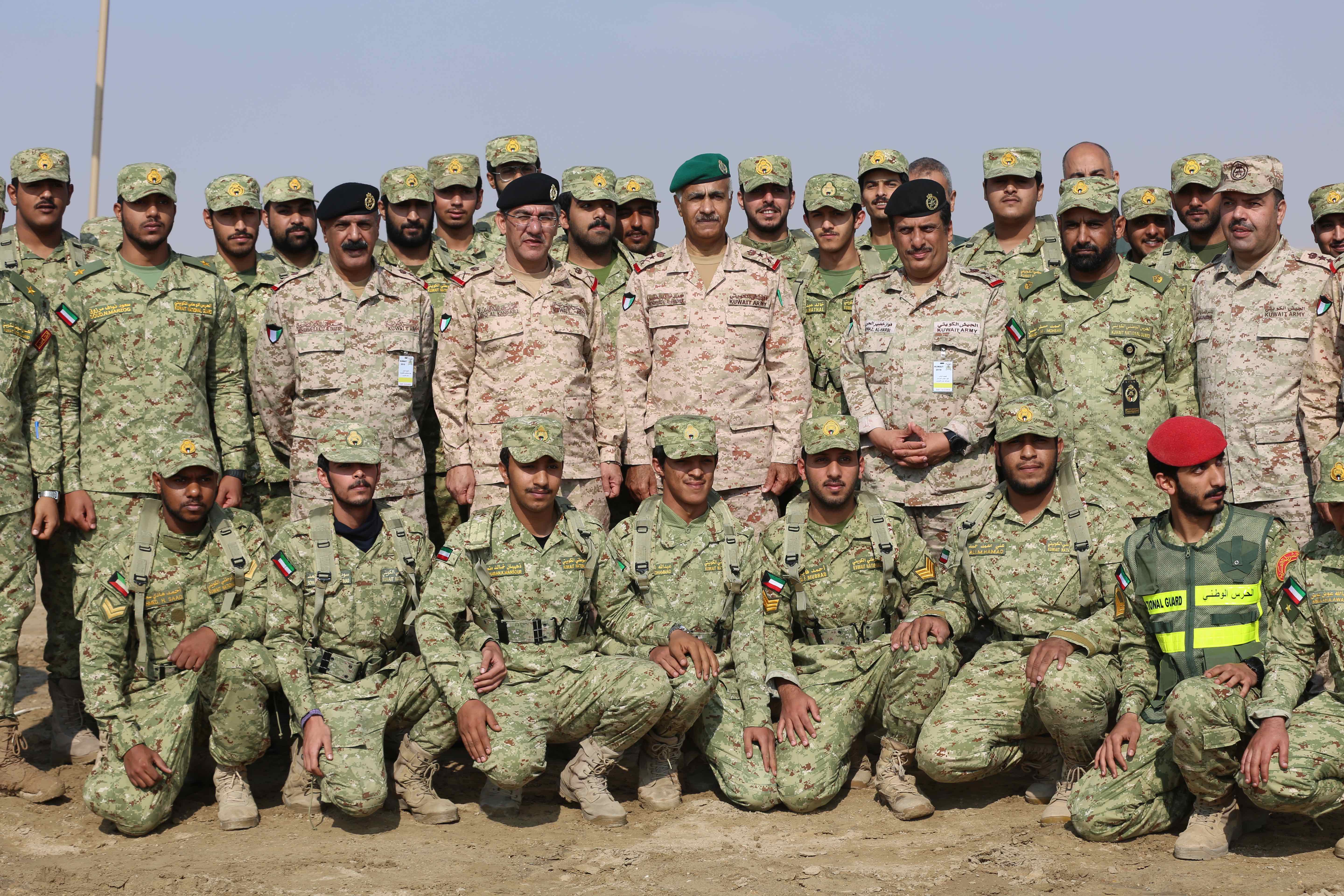 Kuwaiti Army Chief of Staff Lieutenant-General Mohammed Al-Khader visites the drill site of 'Pearl of the West 2018'
