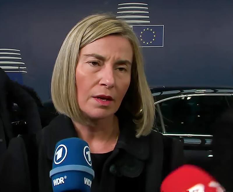 EU High Representative Federica Mogherini