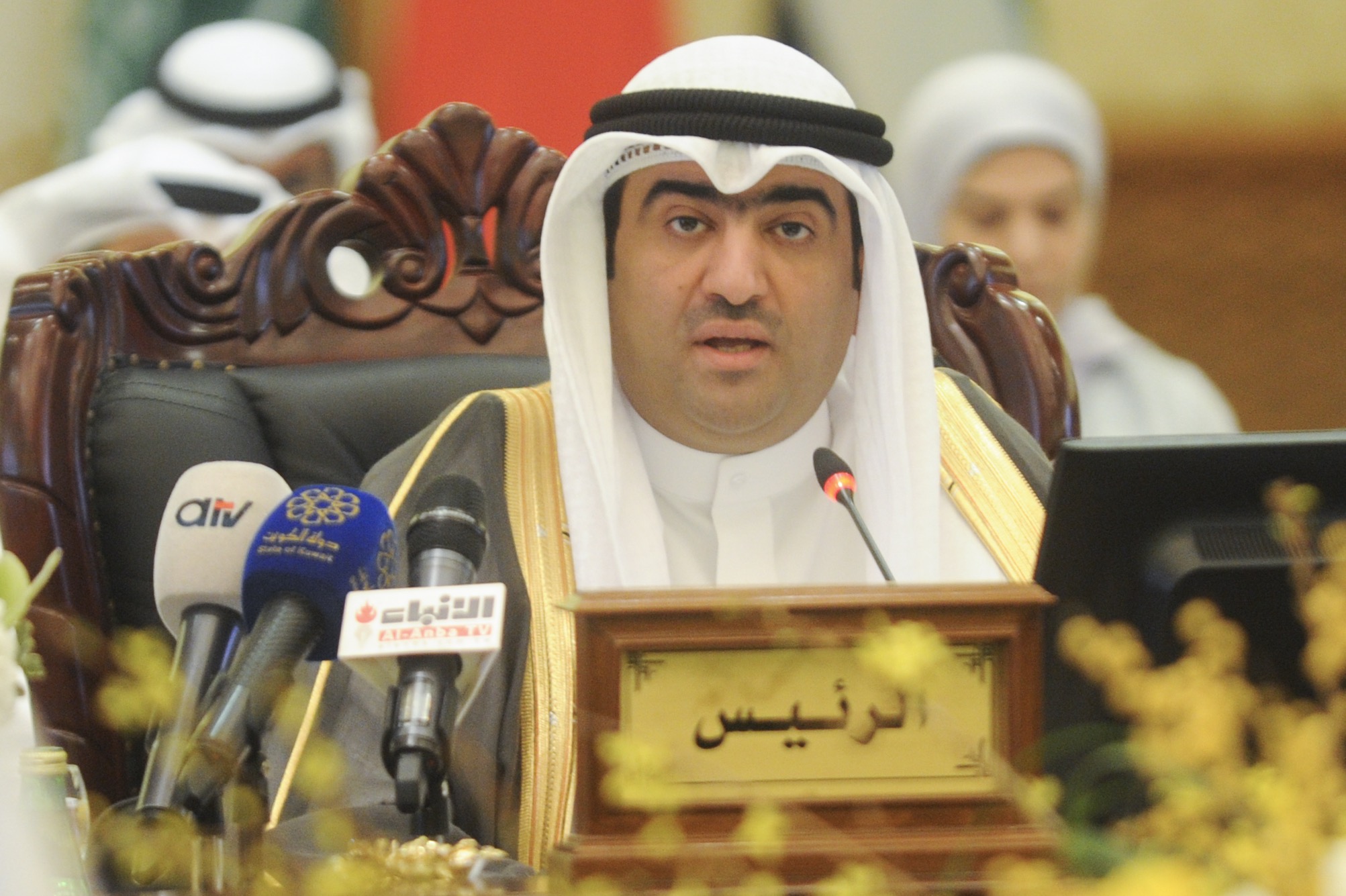 Kuwait's Minister of Commerce and Industry Khaled Al-Roudhan at the 56th meeting of the commercial cooperation commission of the GCC Secretariat General