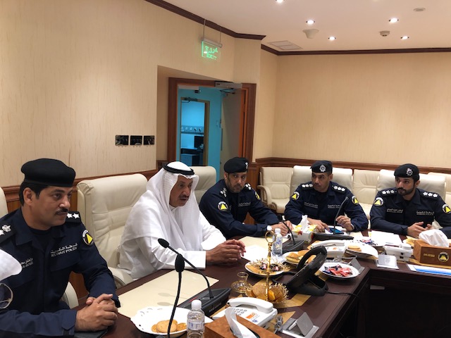 Minister of Public Works and Minister of State for Municipal Affairs Eng. Hussam Al-Roumi during the meeting of the government emergency committee