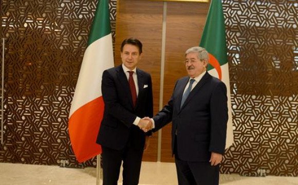 الوزير الأول الجزائري يتباحث مع  رئيس الوزراء الإيطالي