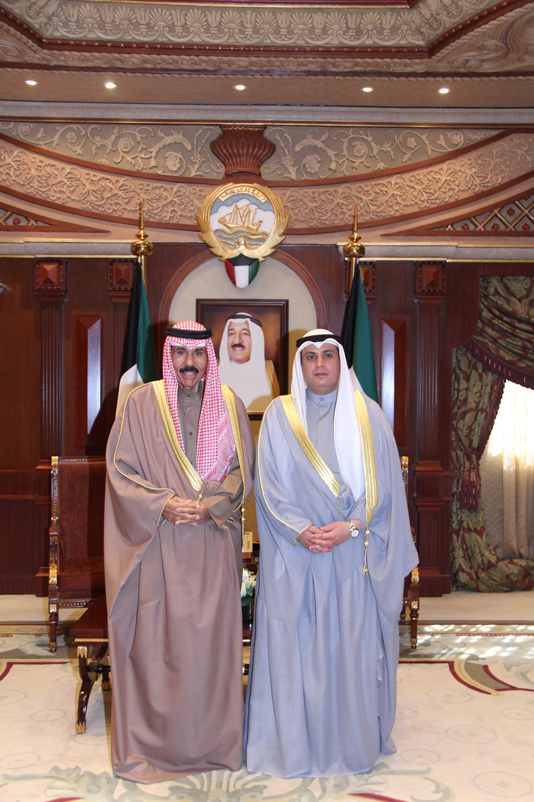 His Highness the Crown Prince Sheikh Nawaf Al-Ahmad Al-Jaber Al-Sabah received newly appointed Kuwaiti ambassador in Nigeria Abdulaziz Al-Bishr