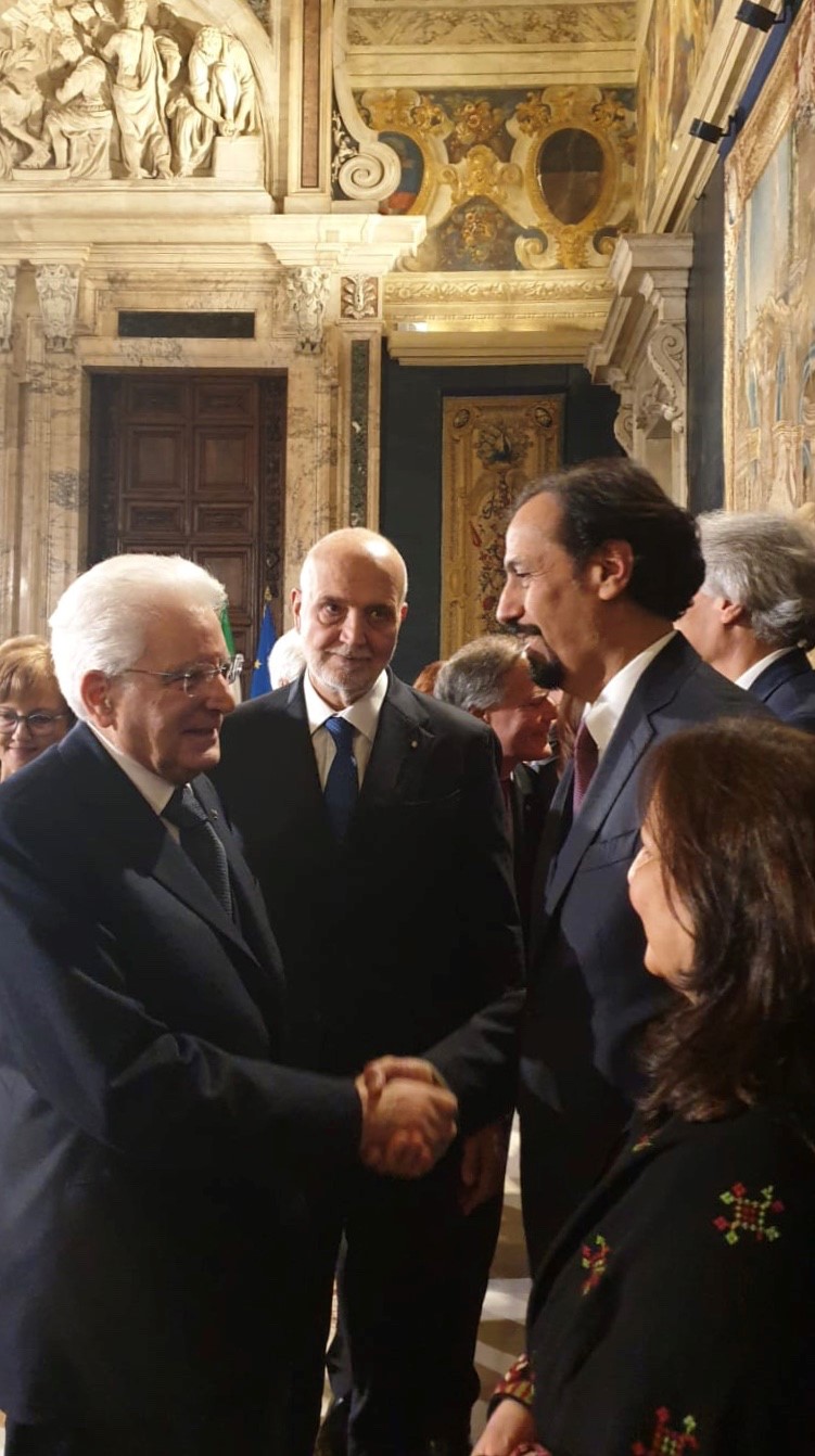 Italian President Sergio Mattrella meets with Kuwait's Ambassador to Italy, Sheikh Ali Al-Khaled Al-Sabah