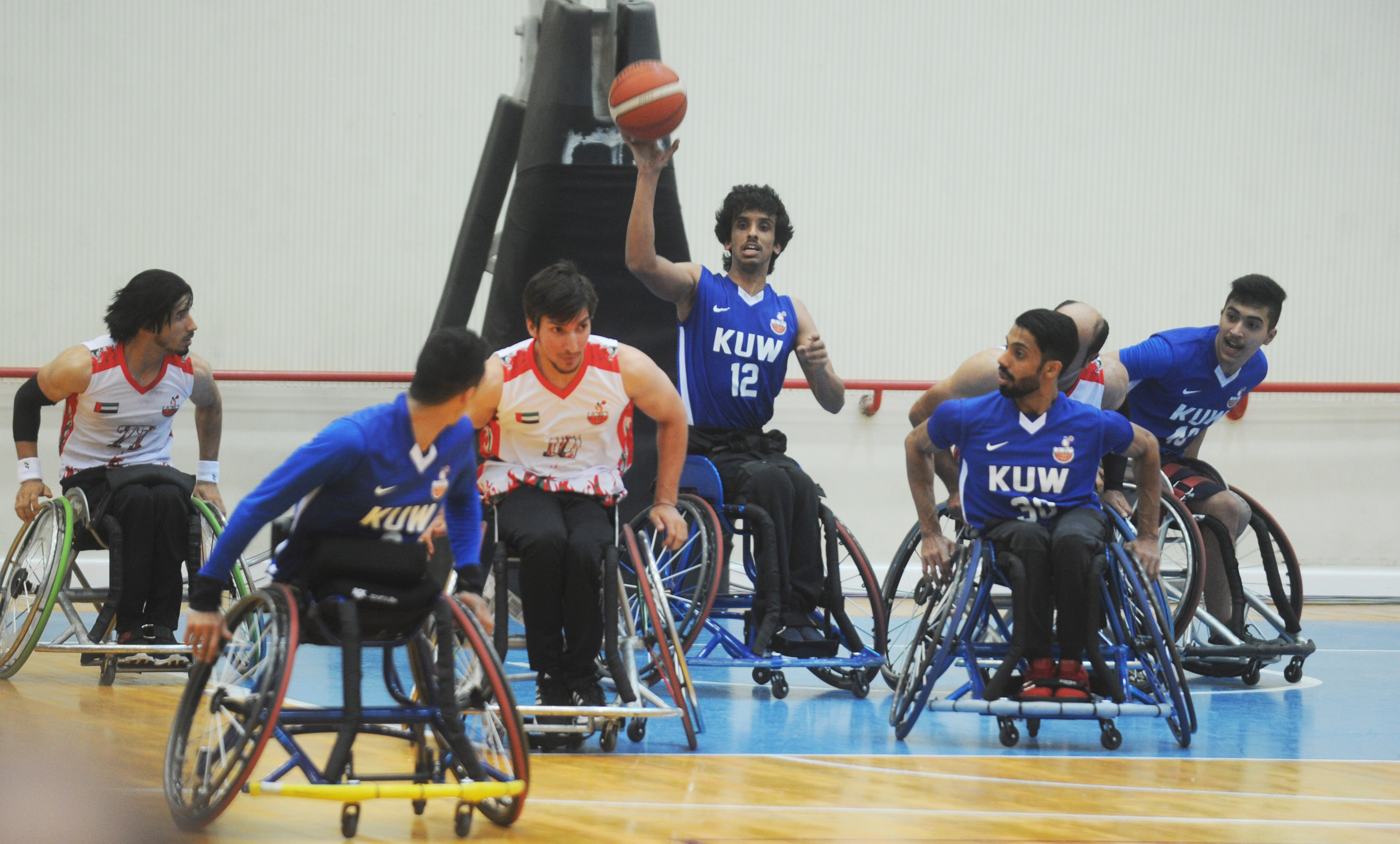 كونا Kuwait beats UAE in Gulf wheelchair basketball championship