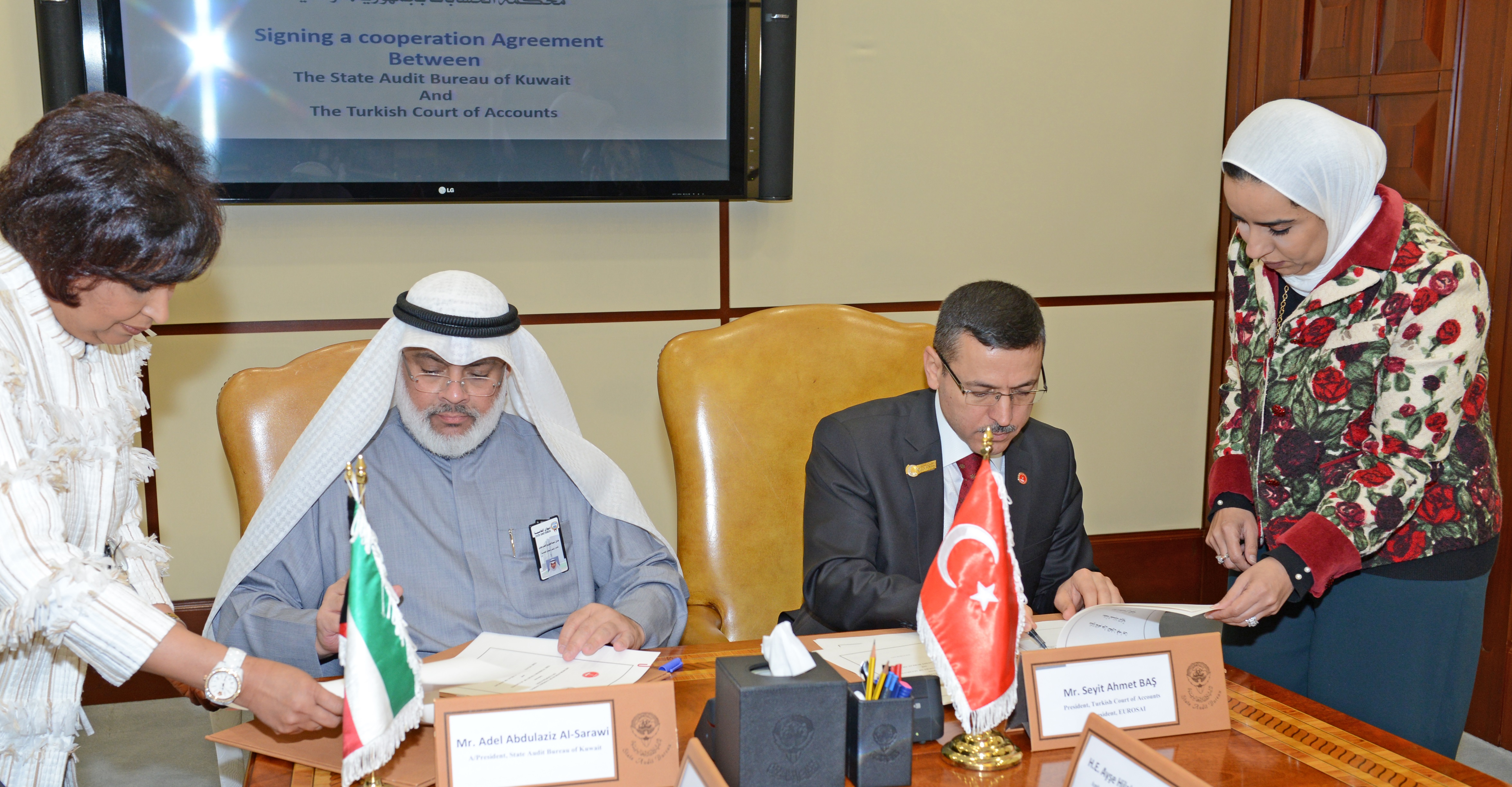 يوان المحاسبة الكويتي يوقع اتفاقية تعاون مع محكمة الحسابات التركية