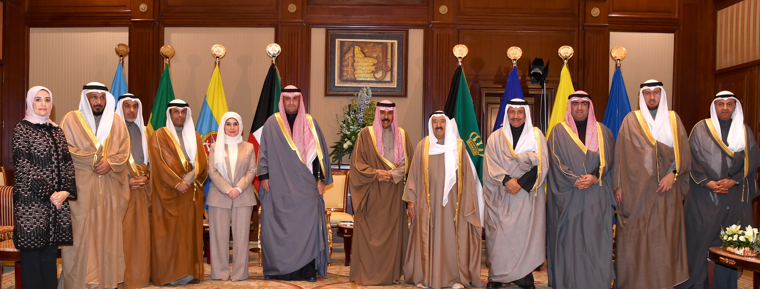 New cabinet members take oath before His Highness the Amir