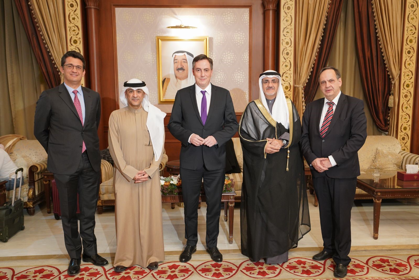Chair of the European Parliament Foreign Affairs Committee and Vice President of the European People's Party David McAllister arrives in Kuwait