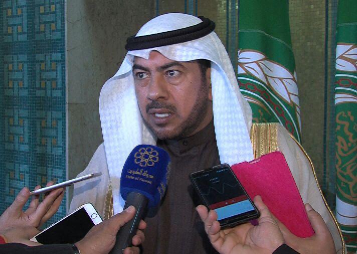 عضو مجلس الأمة عضو البرلمان العربي النائب علي الدقباسي خلال ادلائه بالتصريح