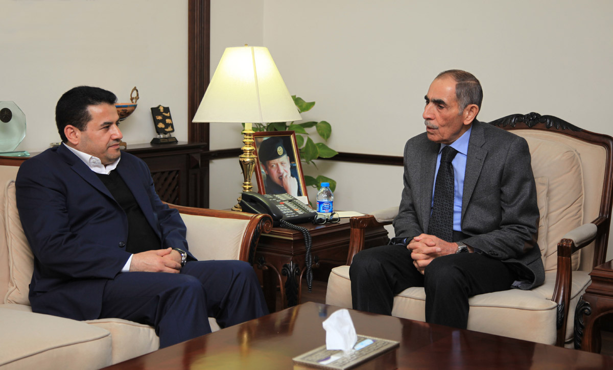 وزير الداخلية الأردني غالب الزعبي يلتقي نظيره العراقي قاسم الأعرجي في العاصمة الأردنية عمان