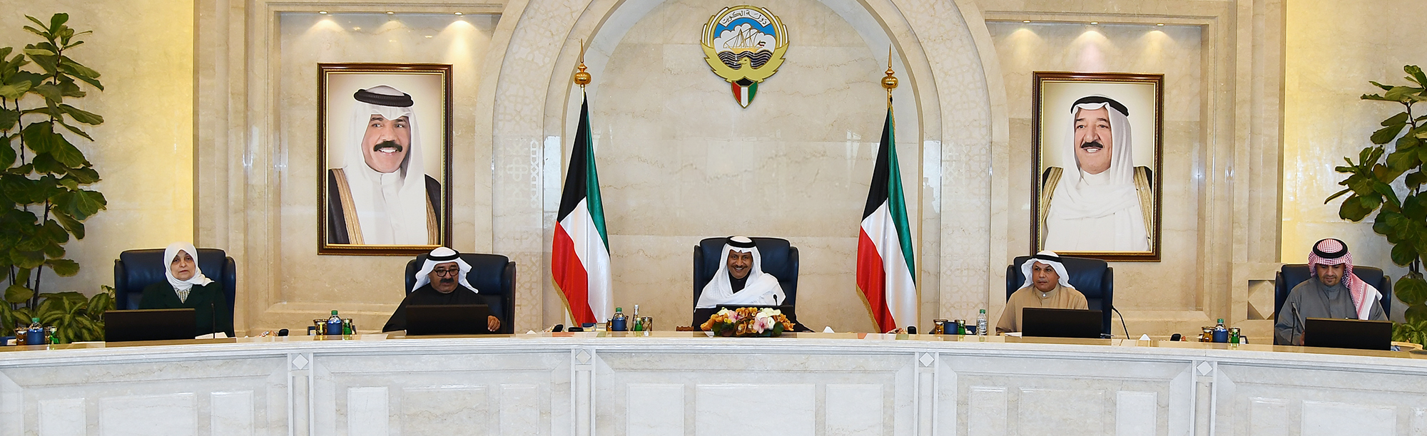 His Highness the Prime Minister Sheikh Jaber Al-Mubarak Al-Hamad Al-Sabah chairs weekly cabinet session