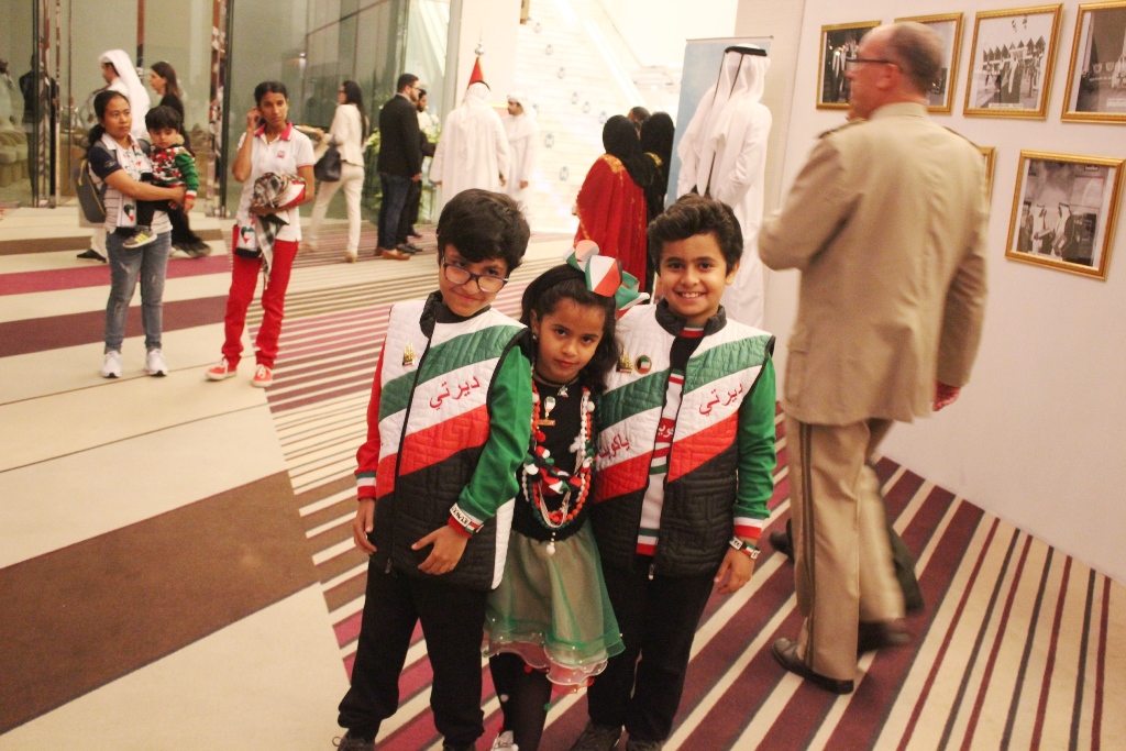 Kuwaiti children participate in the celebration to mark 57th Independence Day and 27th Liberation Day