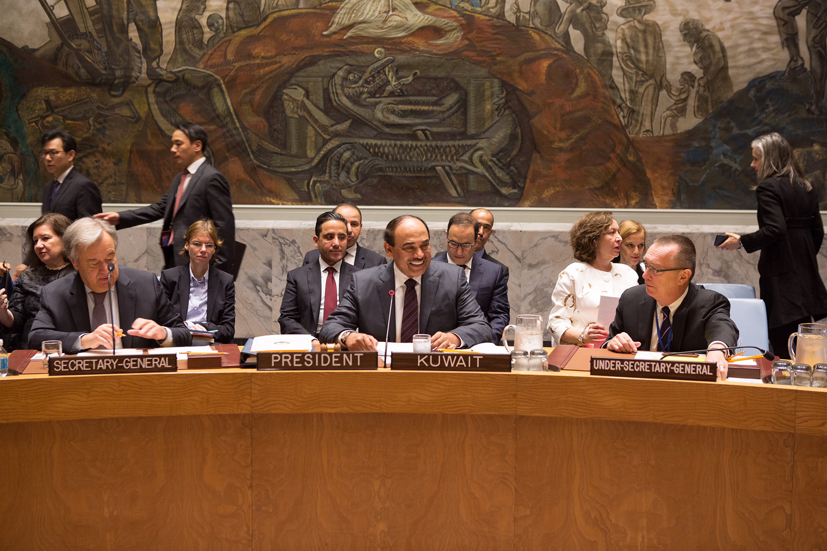الشيخ صباح خالد الحمد الصباح نائب رئيس مجلس الوزراء وزير الخارجية يترأس جلسة مجلس الأمن رفيعة المستوى حول أهداف ومبادئ ميثاق الأمم المتحدة