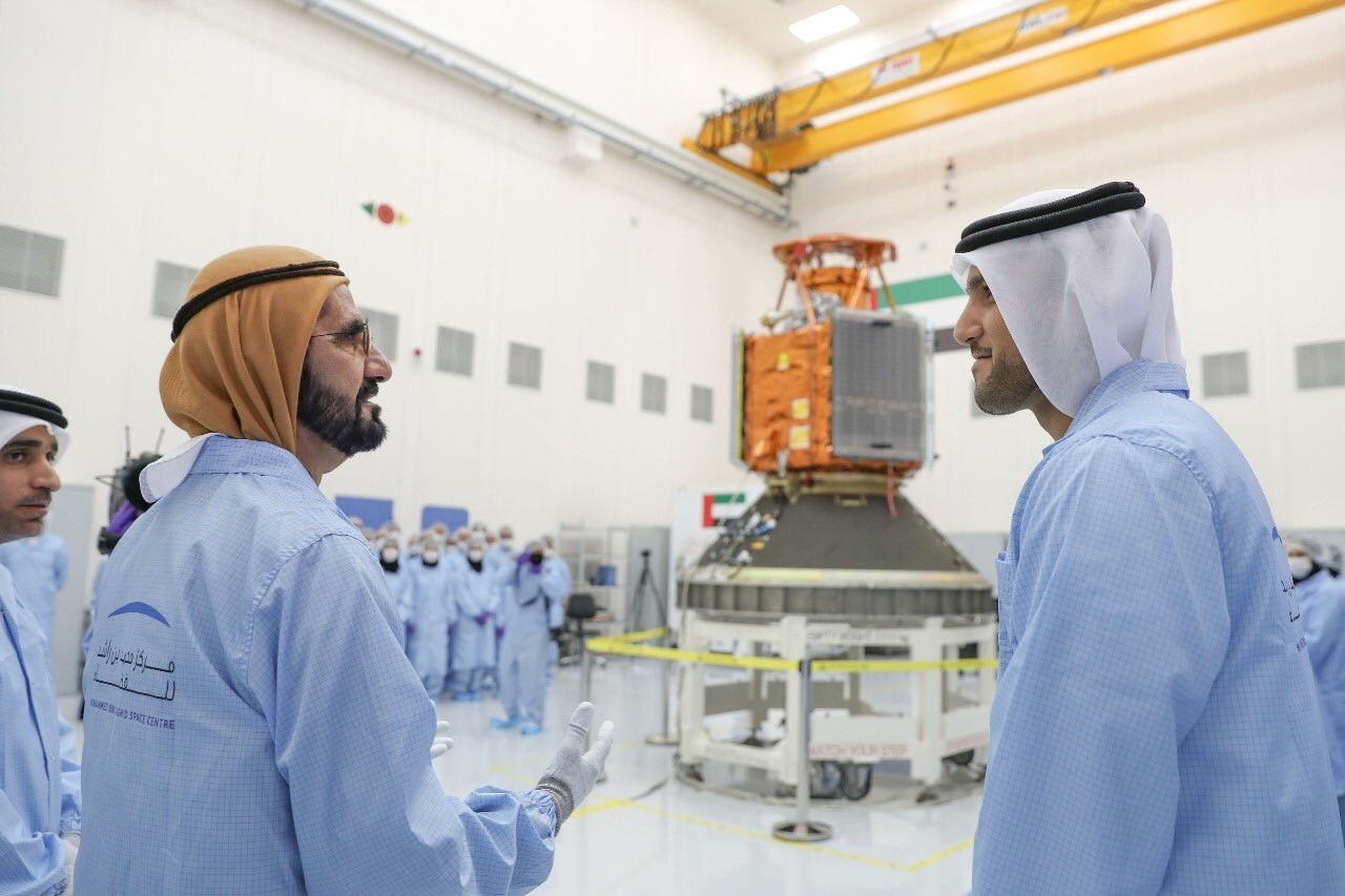 Sheikh Mohammad bin Rashid Al Maktoum launches UAE-made KhalifaSat
