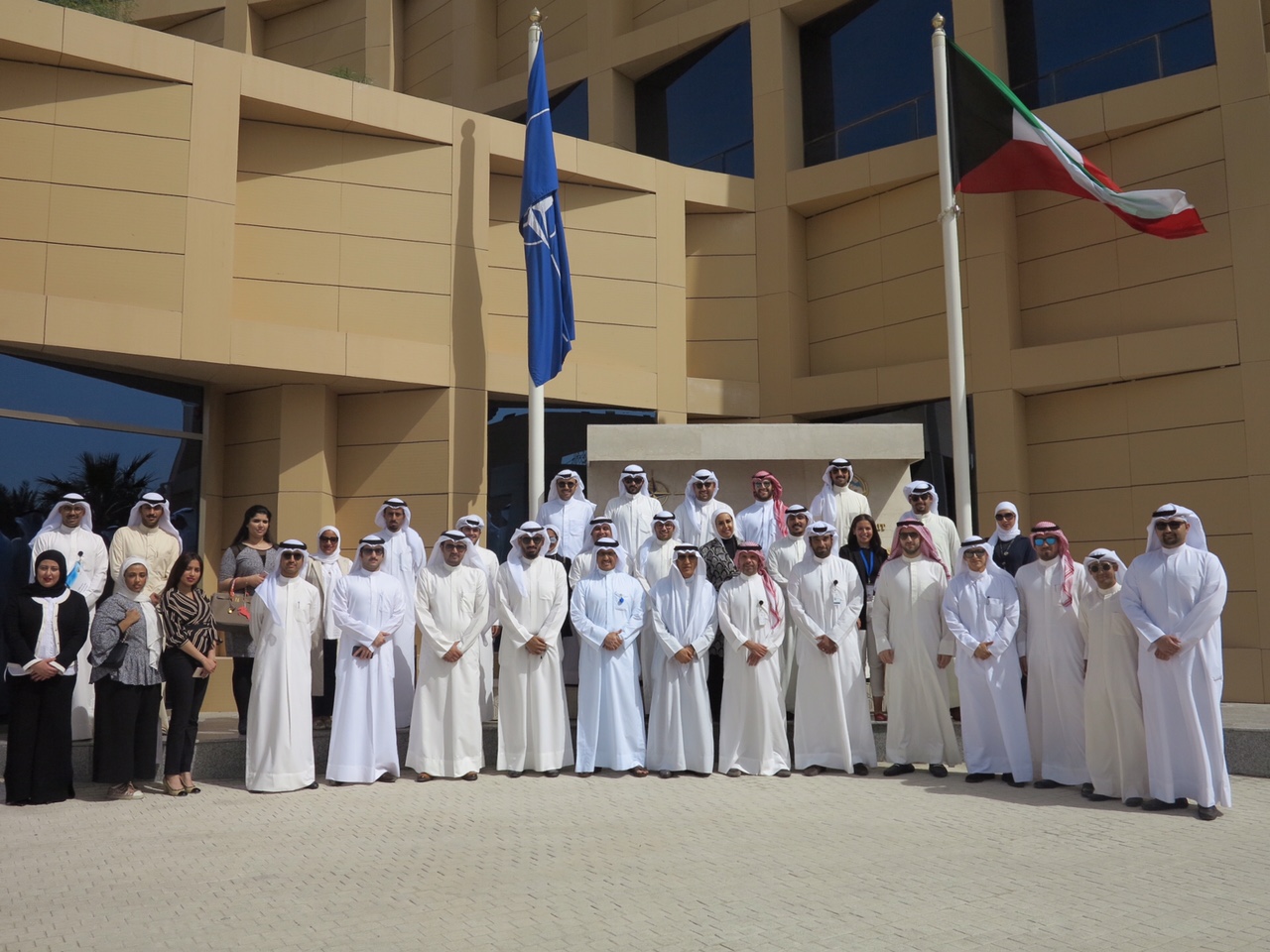 a delegation of the 6th training batch of Saud Al-Nasser Al-Sabah Diplomatic Institute