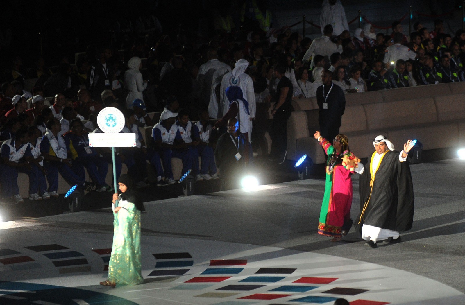 The opening ceremony of the Special Olympics MENA Games Abu Dhabi 2018