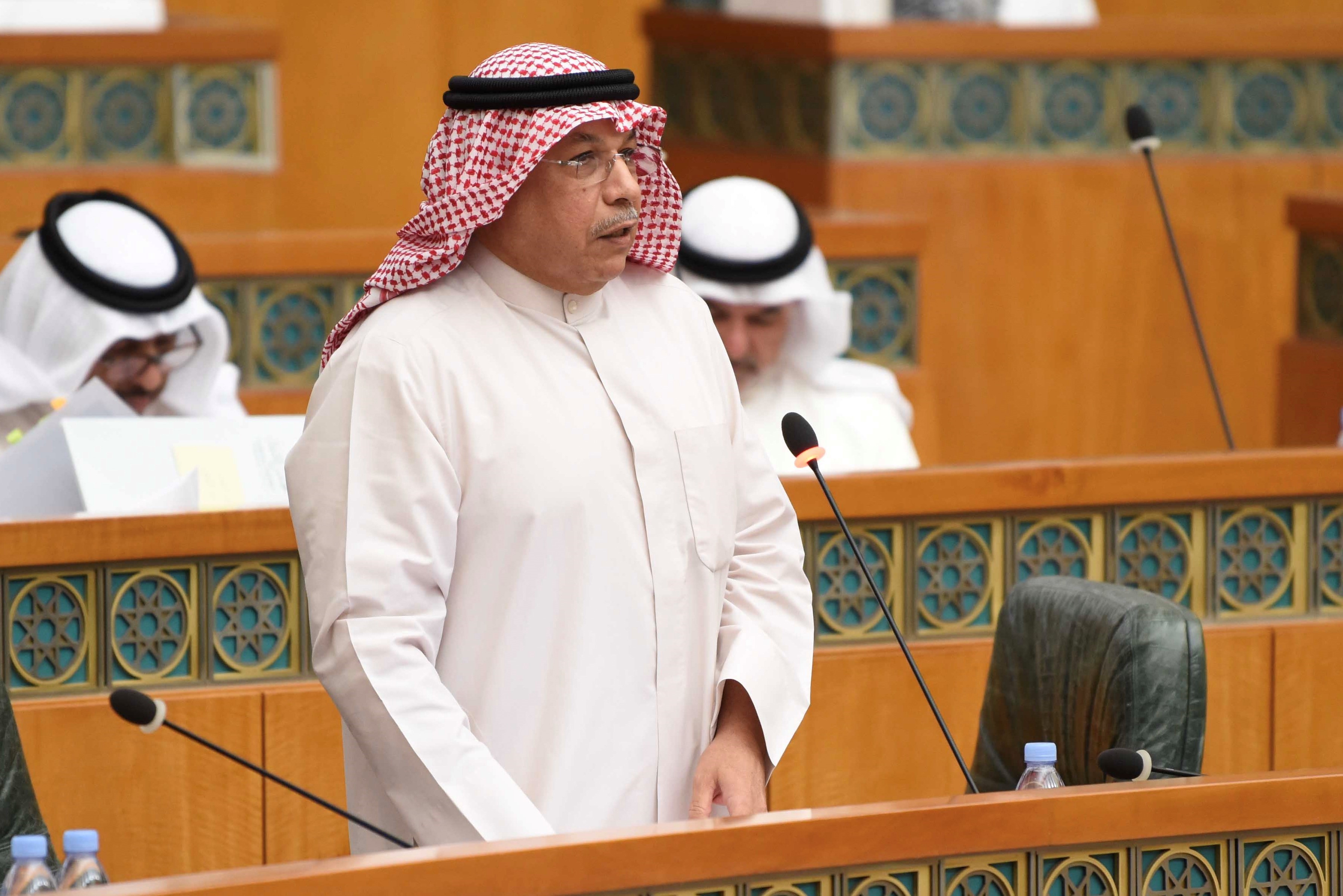 Deputy Prime Minister and Minister of Interior Sheikh Khaled Al-Jarrah Al-Sabah during parliament's regular session