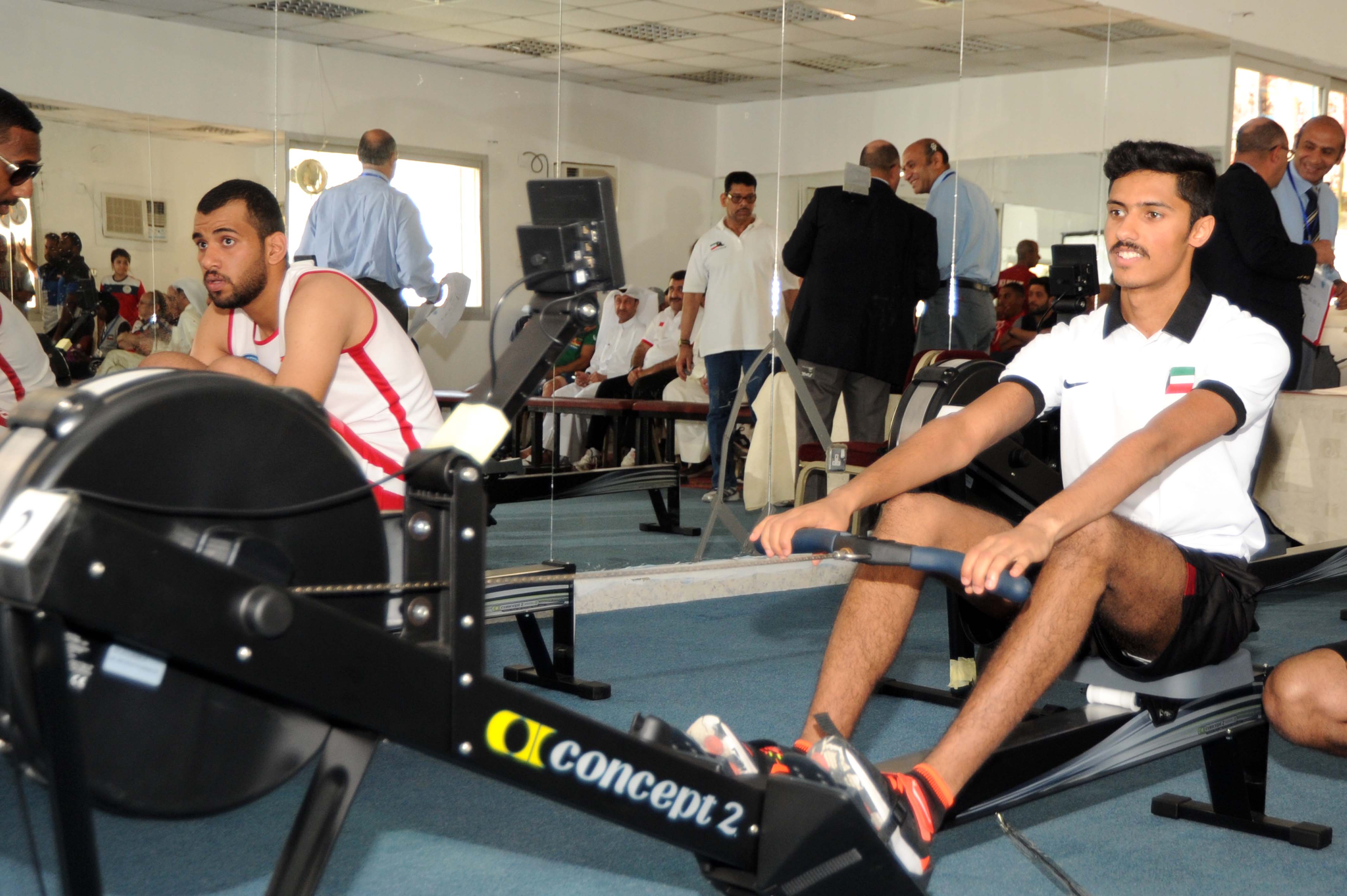 Stiff competition at Arab rowing tourney