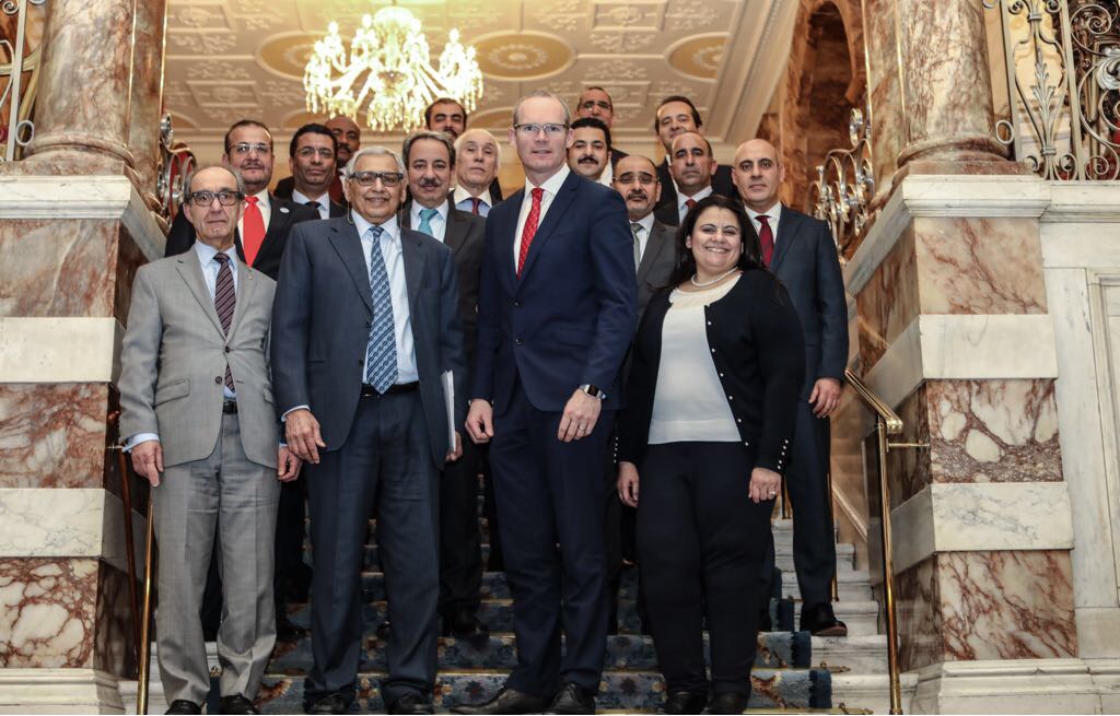 Dean of the Arab and foreign corps in the United Kingdom Ambassador of Kuwait Khaled Al-Duwaisan meets with Arab, and foreign ambassadors to UK and Ireland, with Irish Deputy Prime Minister and Minister of Foreign Affairs Simon Coveney