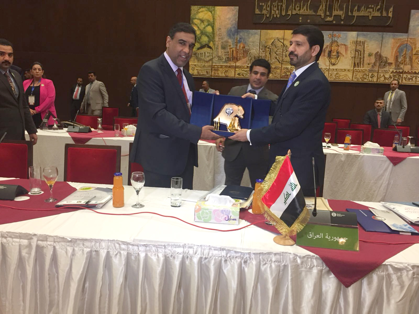 Chairman of the Kuwait Anti-Corruption Authority (Nazaha) Abdulrahman Al-Nemash during the 6th Ministerial Conference of the Arab Network for the Promotion of Integrity and Combating Corruption in Baghdad