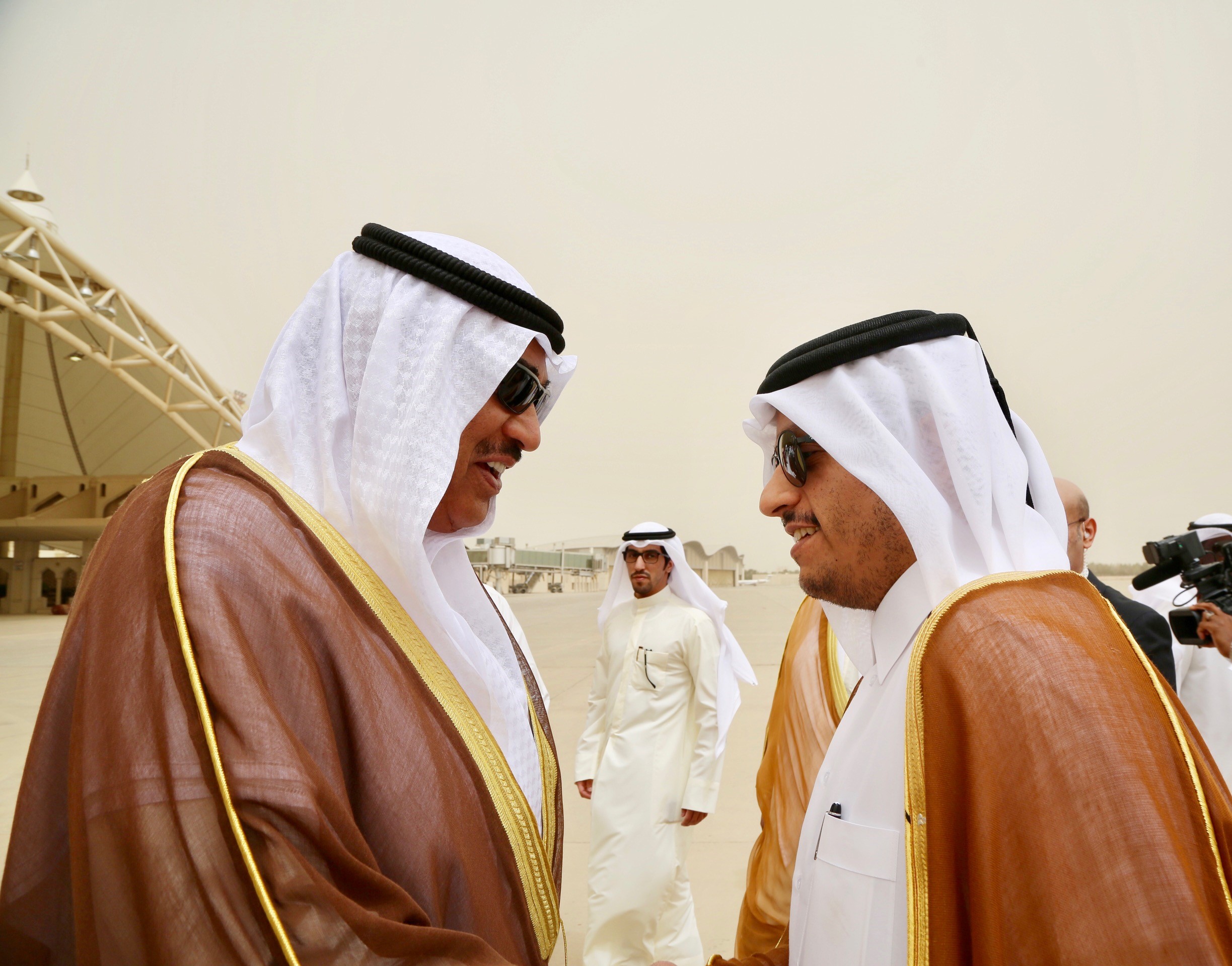 Deputy Prime Minister and Minister of Foreign Affairs Sheikh Sabah Khaled Al-Hamad Al-Sabah received Qatari Deputy Prime Minister and Minister of Foreign Affairs Sheikh Mohammad bin Abdulrahman Al-Thani