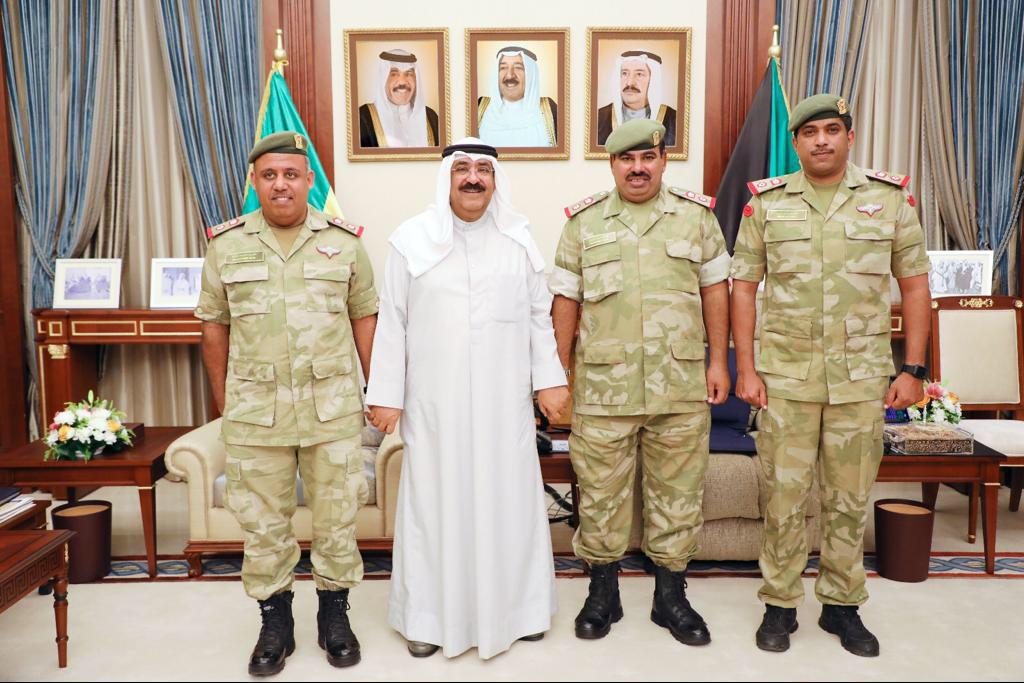 National Guards Deputy Chief Sheikh Meshaal Al-Ahmad Al-Jaber Al-Sabah meets delegation from Bahrain