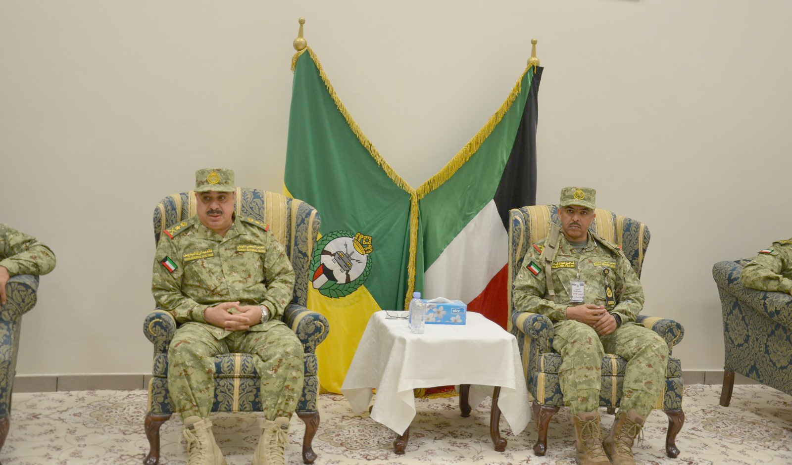 Kuwait National Guard Undersecretary Lieutenant General Hashem Al-Refaie during an opening ceremony of CBX-16 command center drill