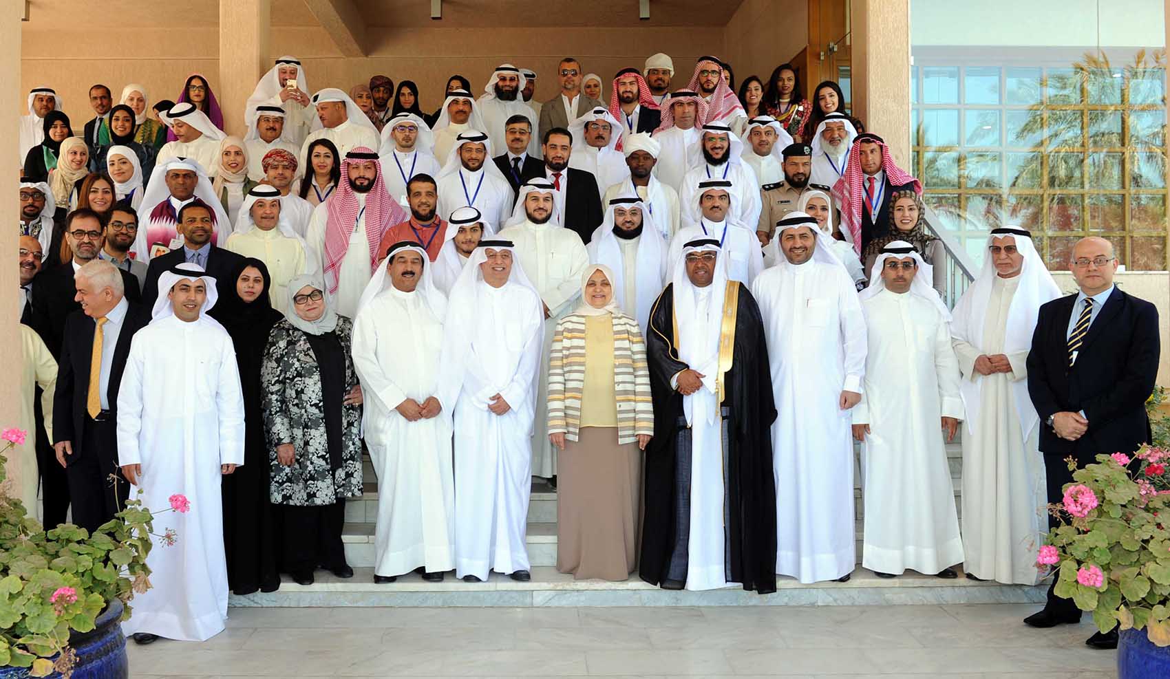 Participants in the gathering about the region's youth organized by the Kuwait Water Association