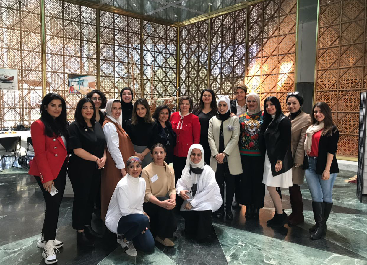 Director of the Cultural Office in Washington DC Dr. Aseel Al-Awadhi with Dr. Alsharekh and the 15 EKWIP future leaders