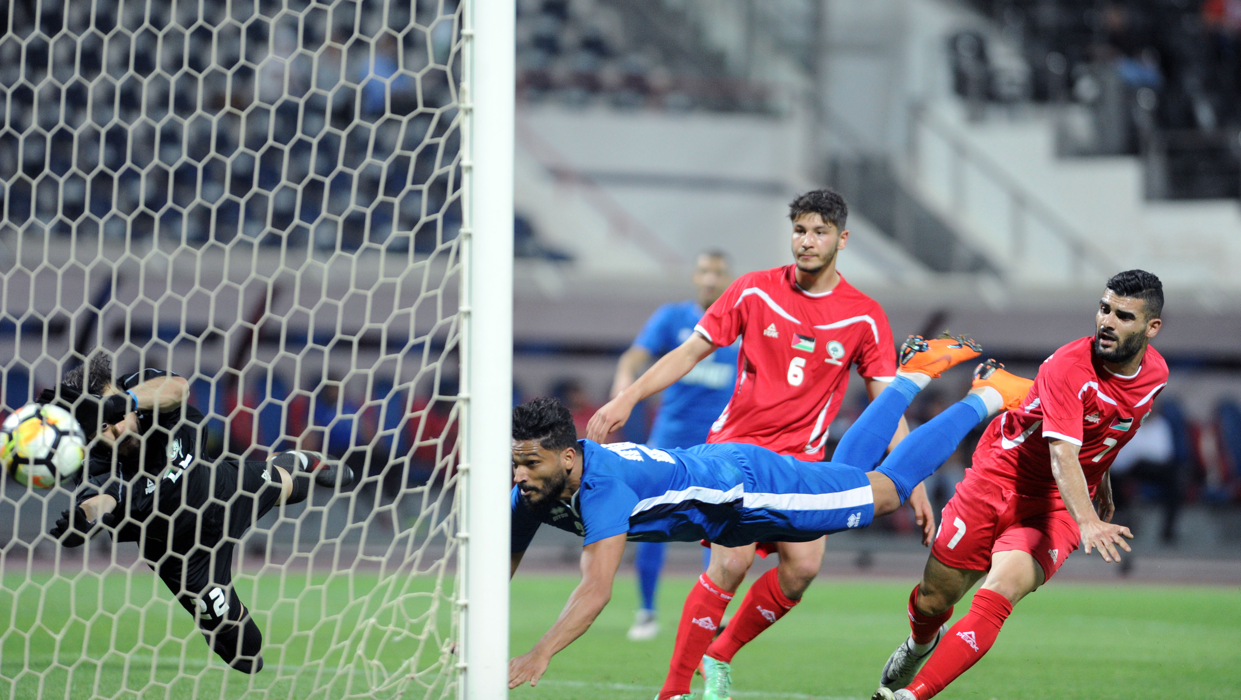 Kuwait national football team beat Palestine 2-0 in an international friendly