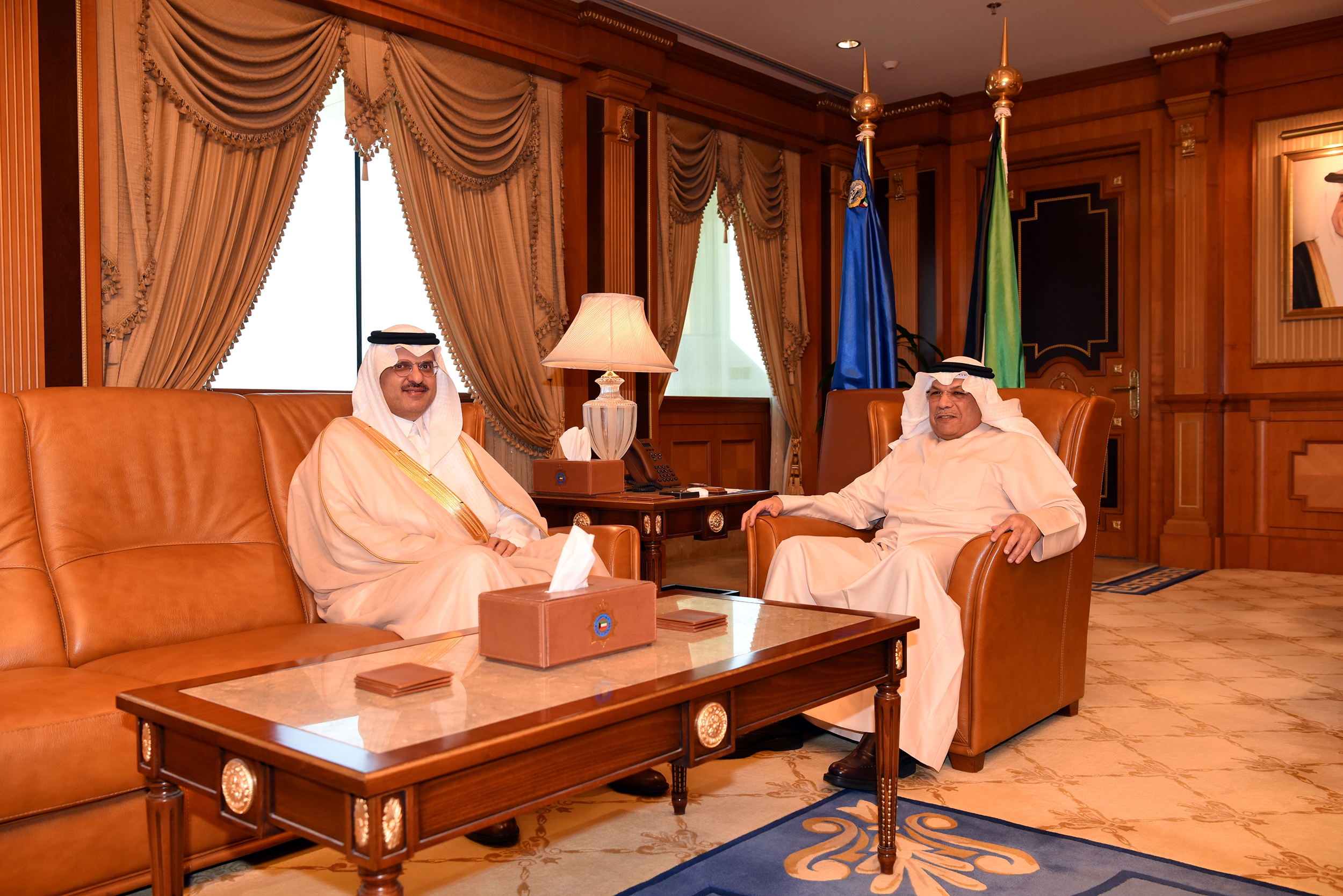 Kuwaiti Deputy Prime Minister and Minister of Interior Lt. General Sheikh Khaled Al-Jarrah Al-Sabah received Saudi Ambassador Prince Sultan bin Saad Al-Saud