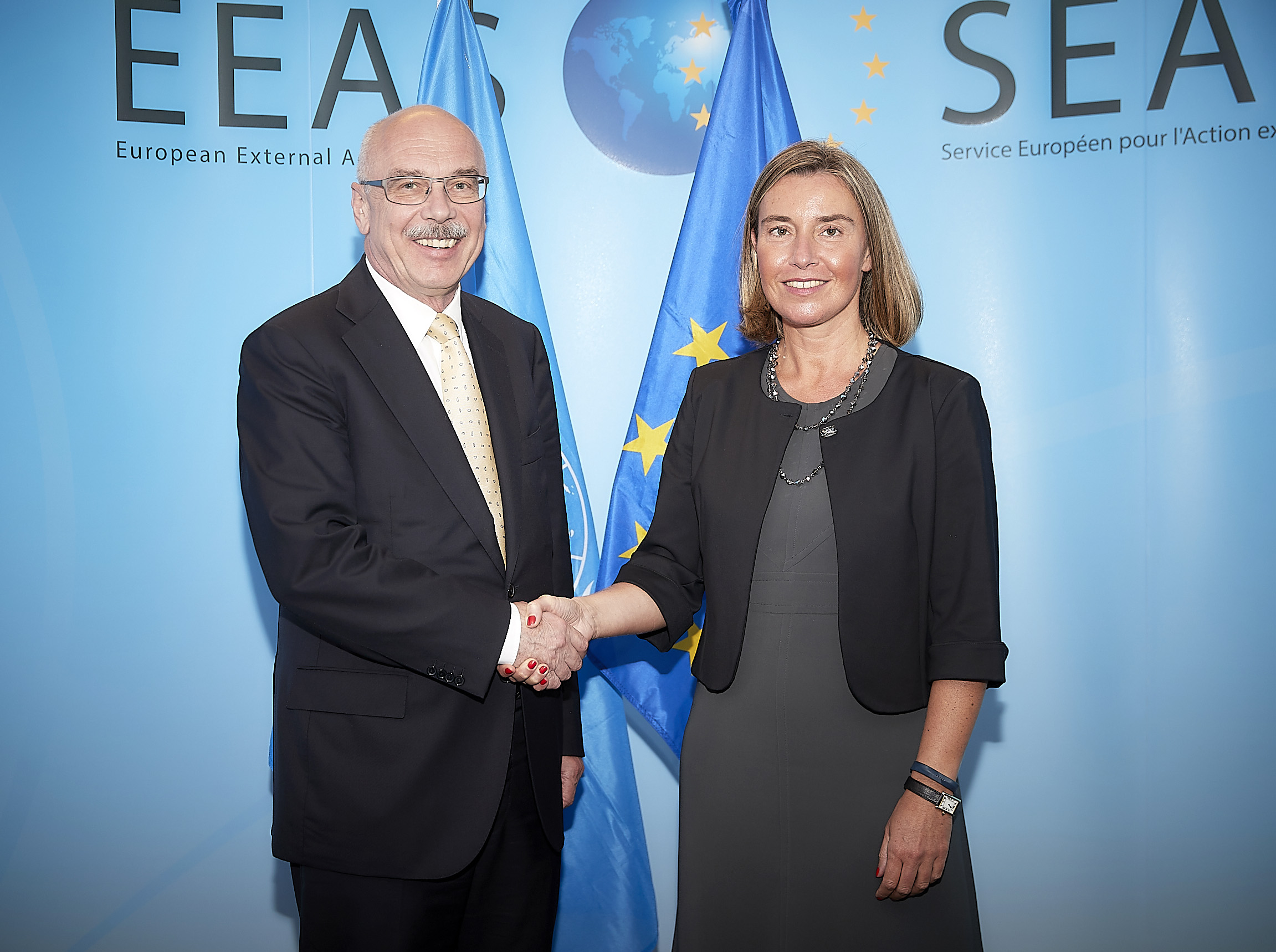 EU High Representative Federica Mogherini and UN Undersecretary General for Counter-Terrorism Vladimir Voronkov
