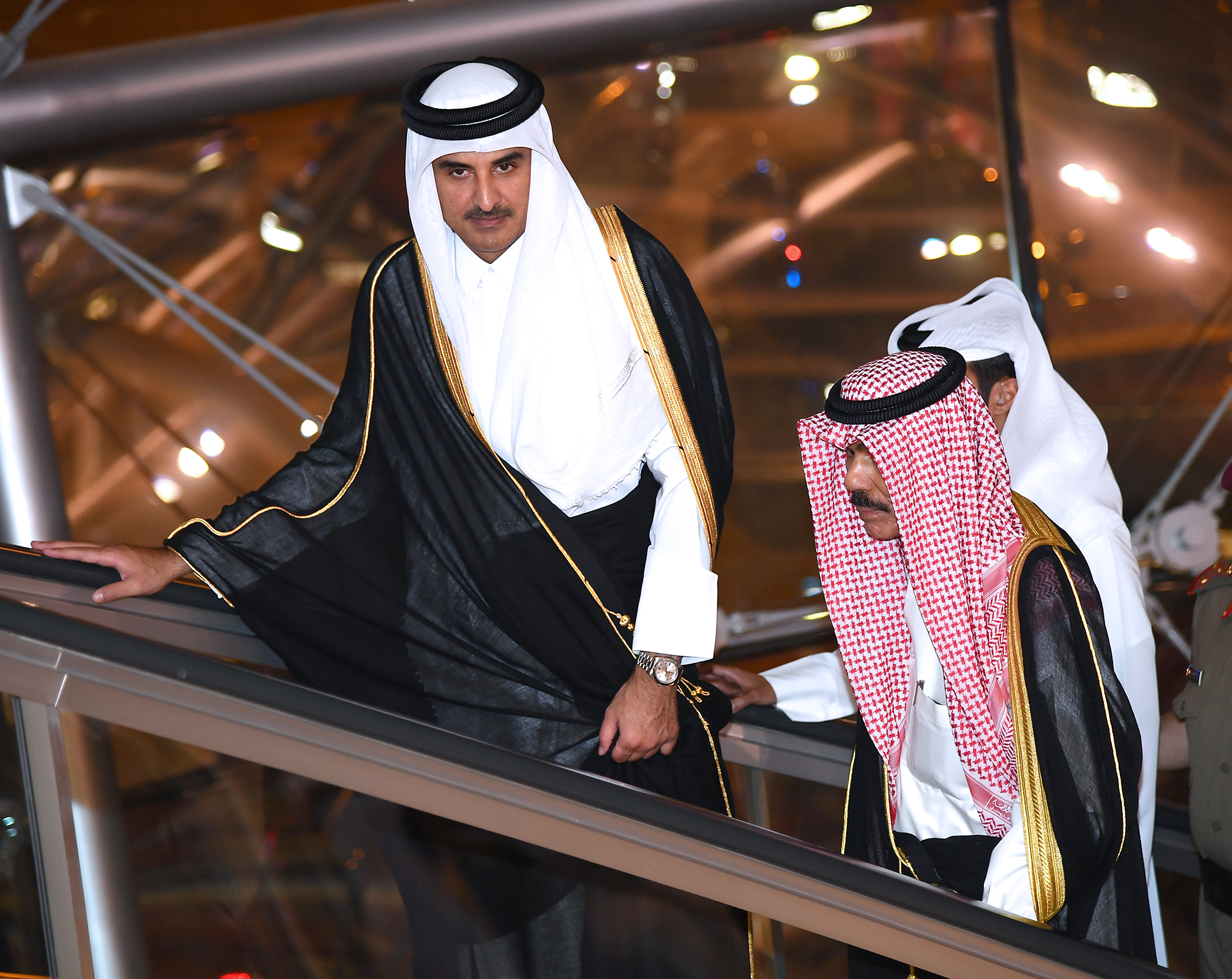 سمو الشيخ تميم بن حمد بن خليفة آل ثاني أمير دولة قطر يغادر الكويت بعد زيارة أخوية