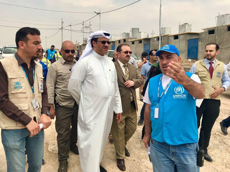 Kuwait Consul General in Irbil Dr. Omar Al-Kandari inspects humanitarian project in Kurdistan