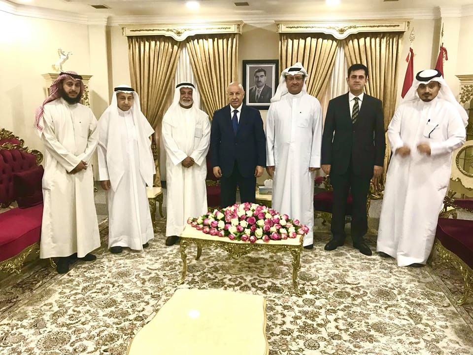 Kuwait Relief Society delegation with Kurdistan's interior Minister Karim Sinjari