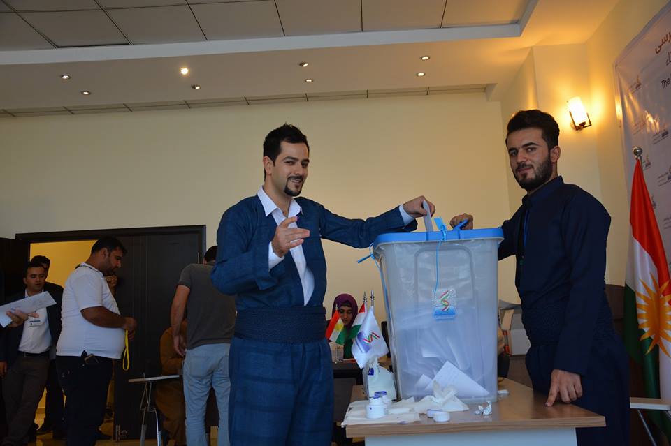 جانب من عمليات الاقتراع في النتخابات سابقة في اقليم كردستان العراق