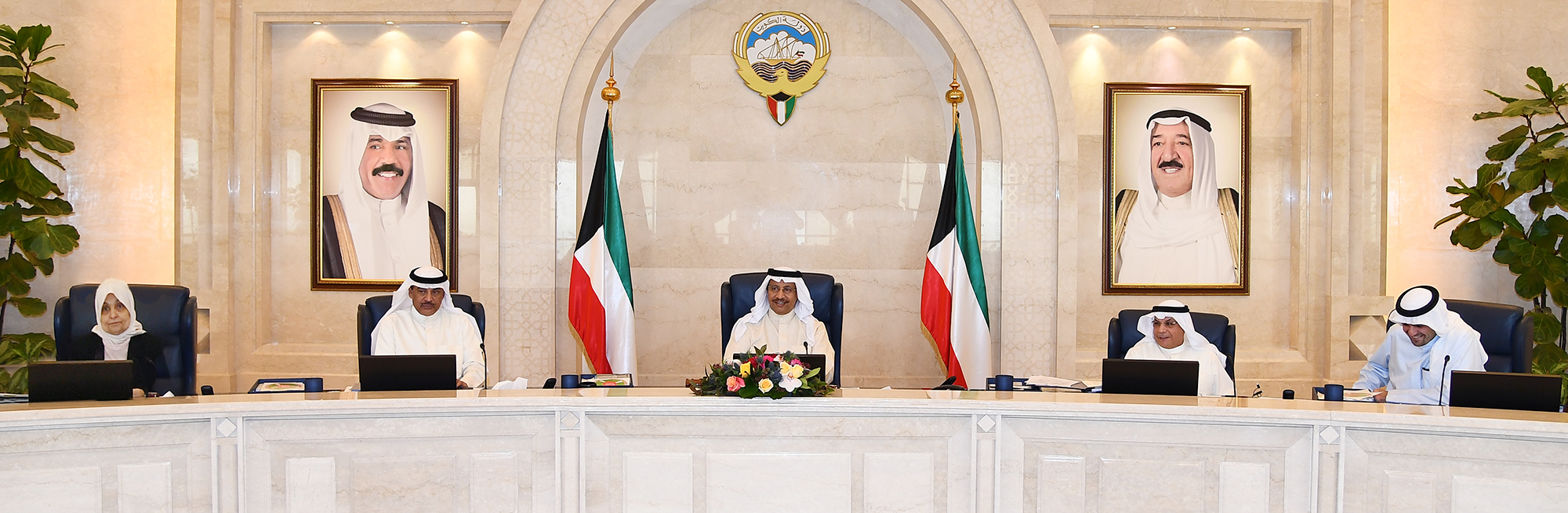 سمو الشيخ جابر المبارك الحمد الصباح رئيس مجلس الوزراء يترأس جلسة المجلس الاسبوعية