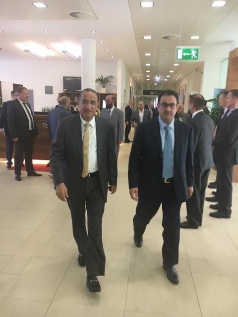 Kuwait's Oil Minister and Minister of Electricity and Water Bakheet Al-Rashidi arrives in Vienna