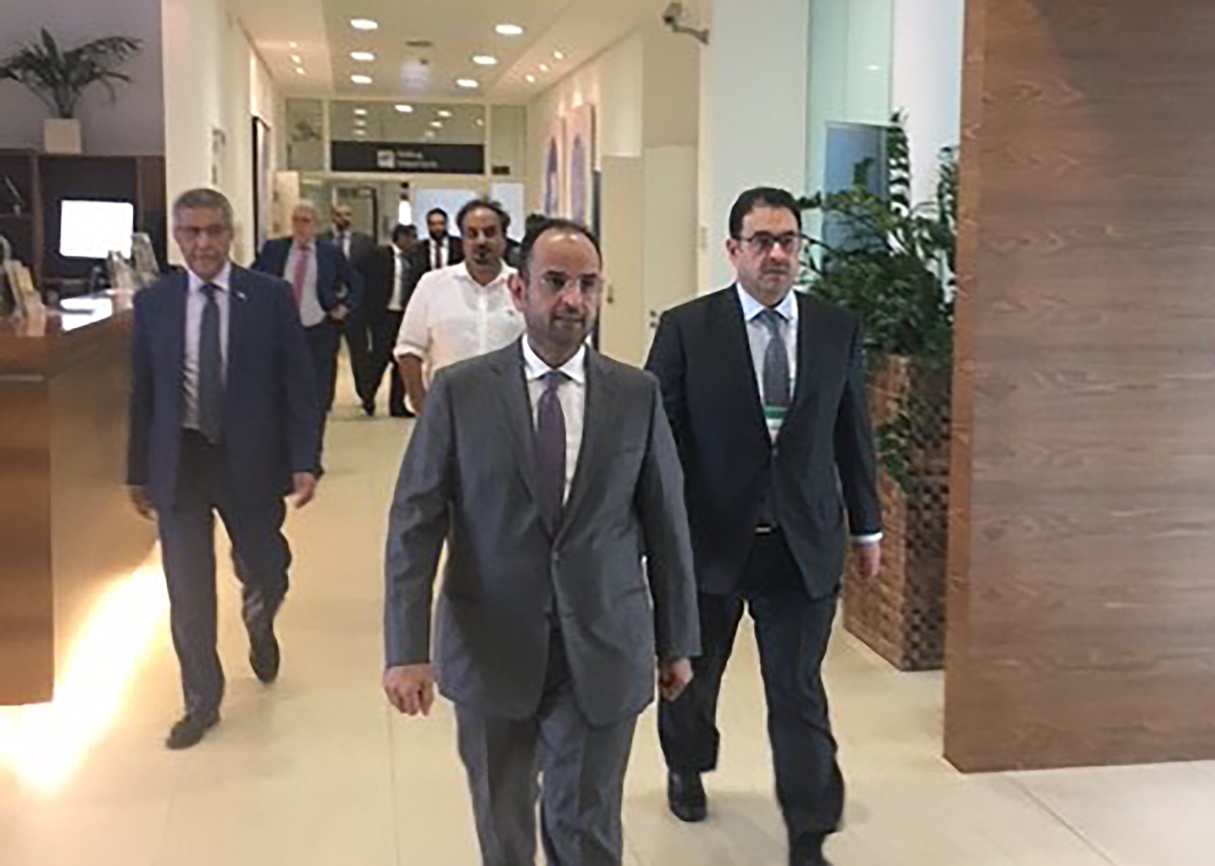 Kuwait's Finance Minister Nayef Al-Hajraf arrives in Vienna