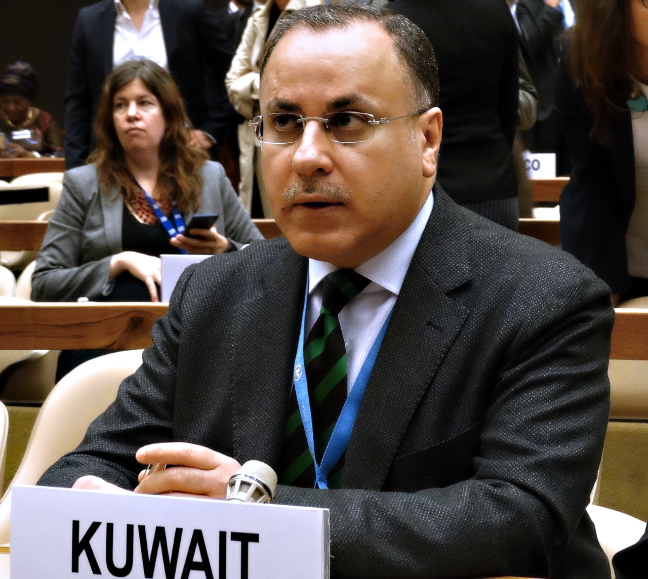 Kuwait's Permanent Representative to the United Nations Ambassador Jamal Al-Ghunaim
