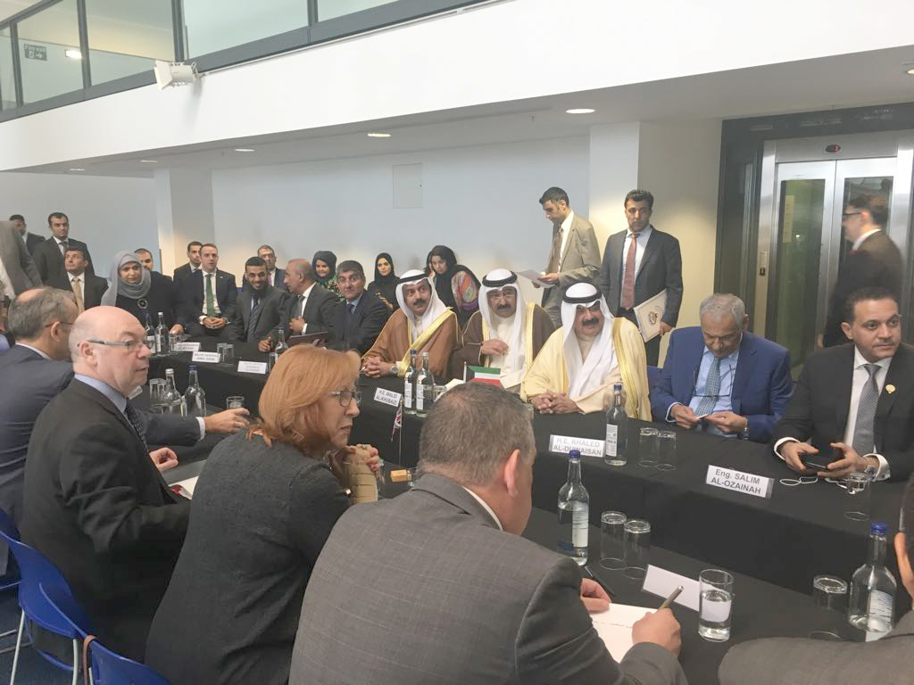 Kuwaiti Deputy Foreign Minister Khaled Al-Jarallah during the meeting of the joint task plan for the Kuwaiti-British  Joint Steering Group