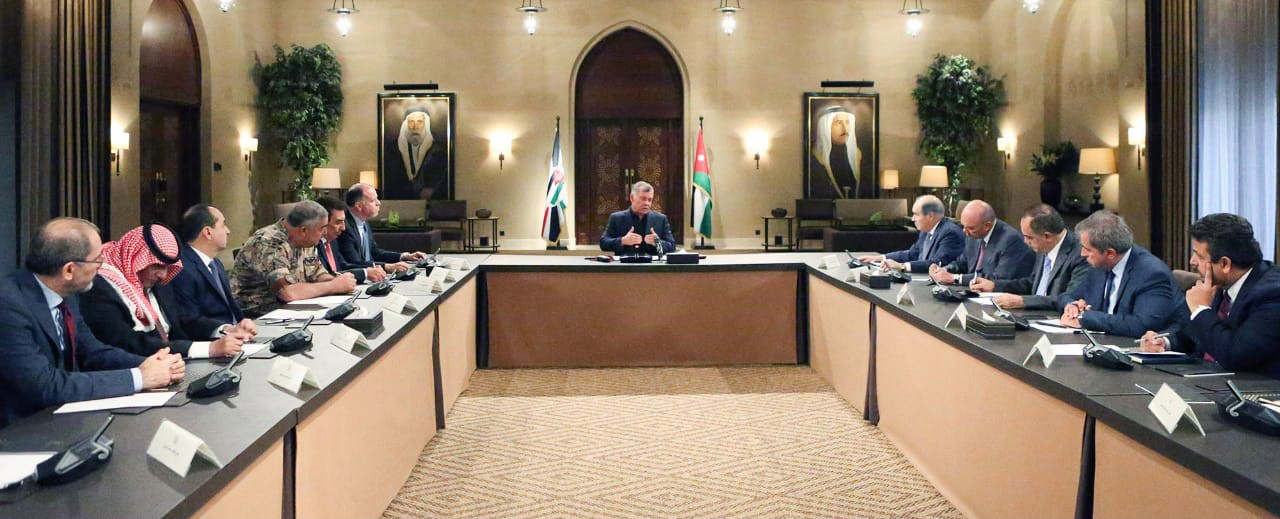 Jordanian King Abdullah II heads a National Policies Council meeting