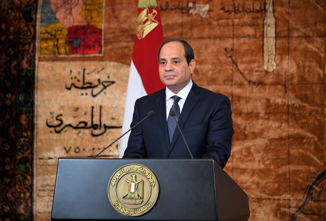 لرئيس  المصري عبدالفتاح السيسي خلال كلمة بمناسبة الذكرى الخامسة لثورة 30 يونيو