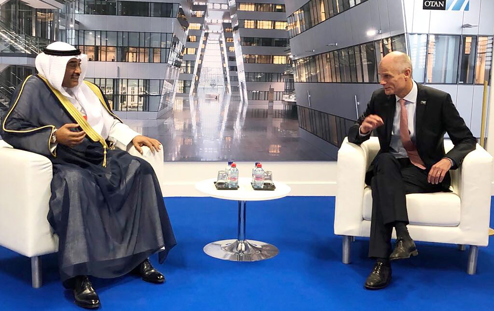Deputy Prime Minister and Foreign Minister Sheikh Sabah Khaled Al-Hamad Al-Sabah meets Dutch counterpart Stef Blok