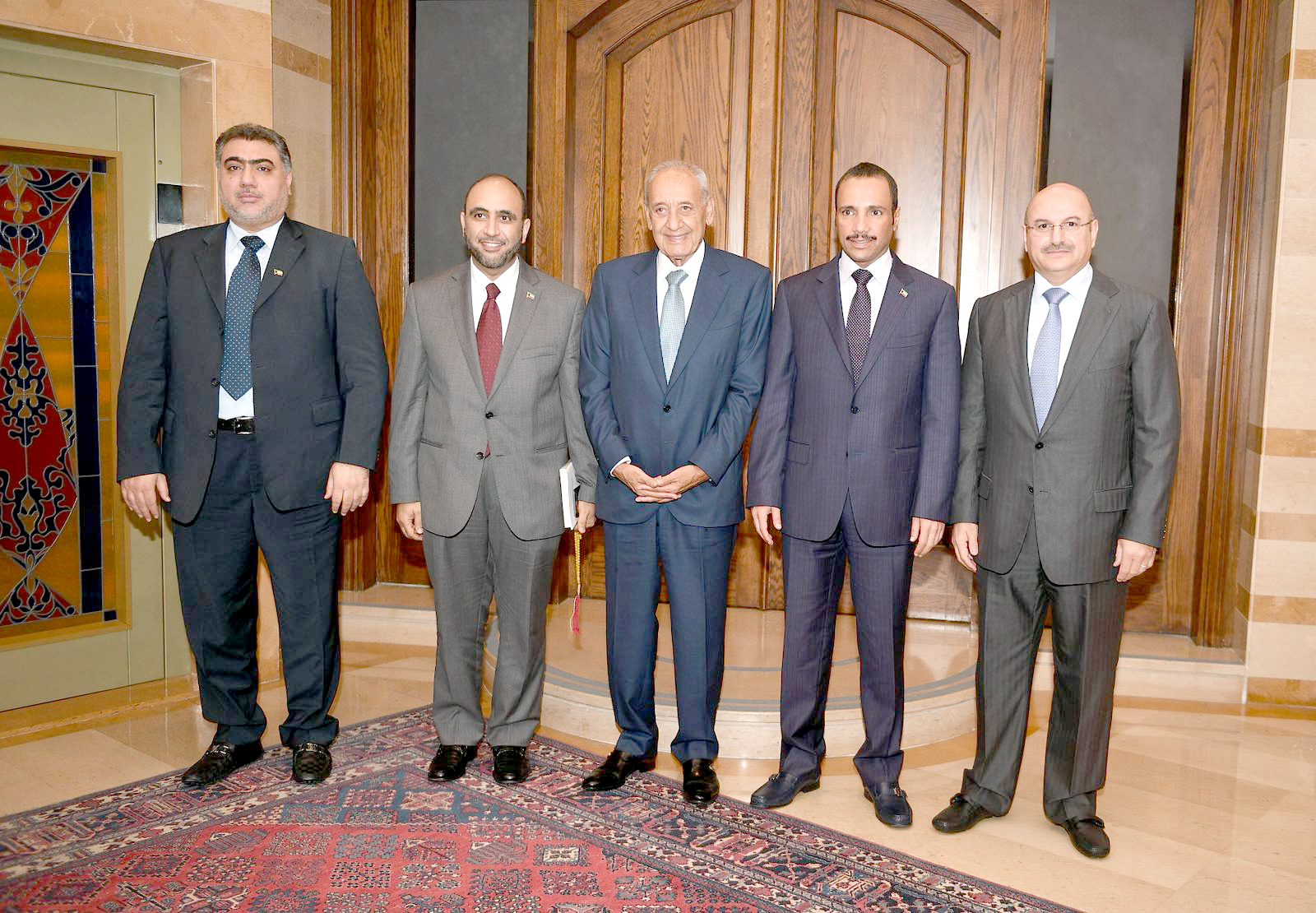 National Assembly Speaker Marzouq Al-Ghanim meets with Speaker of the Parliament of Lebanon Nabih Berri