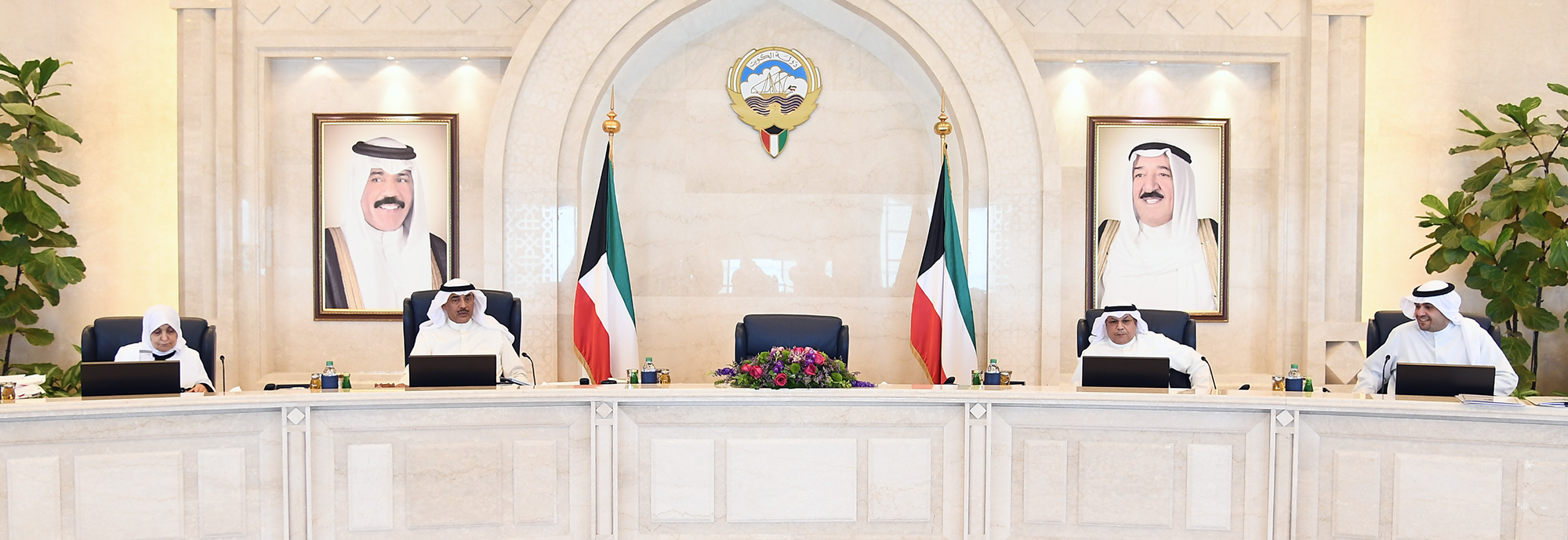 Acting Prime Minister and Foreign Minister Sheikh Sabah Khaled Al-Hamad Al-Sabah presides the cabinet weekly meeting	