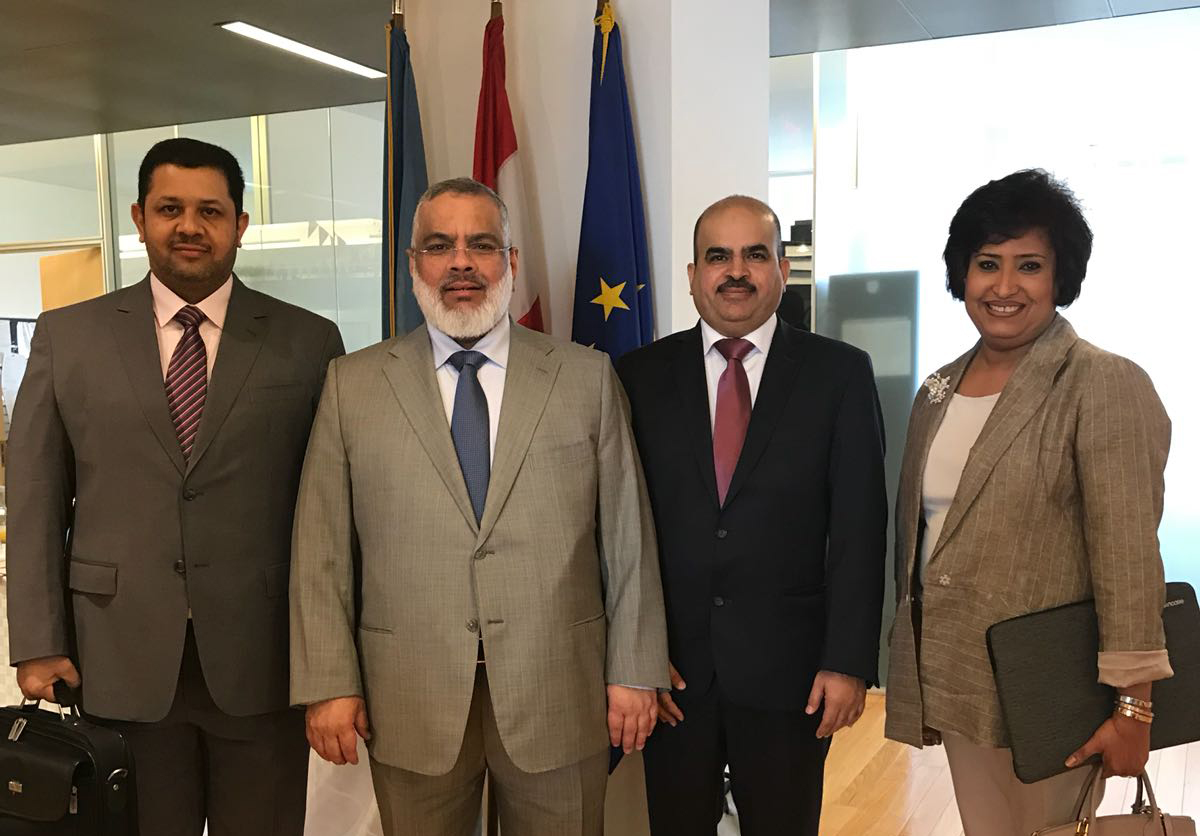 Acting President of Kuwaiti State Audit Bureau (SAB)  Adel Abdulaziz Al-Saraw on the sidelines of the second meeting organized by the International Organization of Supreme Audit Institutions (INTOSAI)