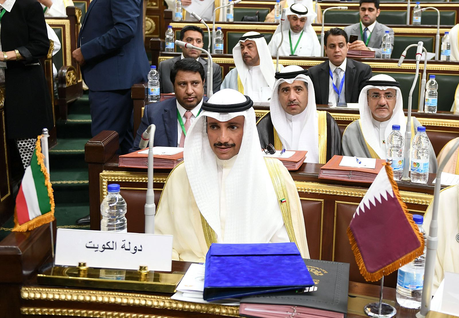 رئيس مجلس الامة مرزوق علي الغانم في الدورة ال28 الاستثنائية للاتحاد البرلمان العربي
