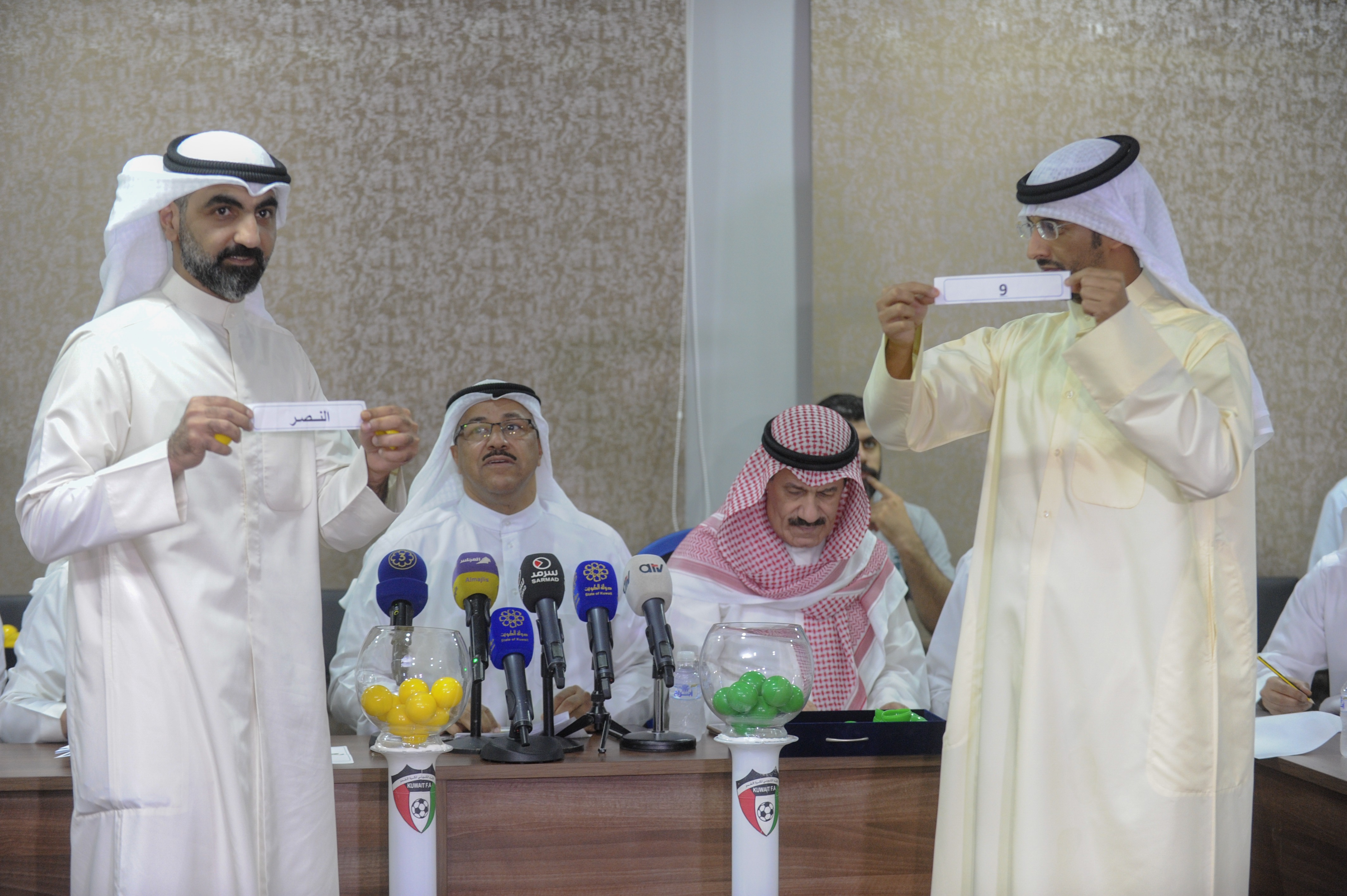 Kuwait Football Assoc. holds draws for '18-19 season competitions