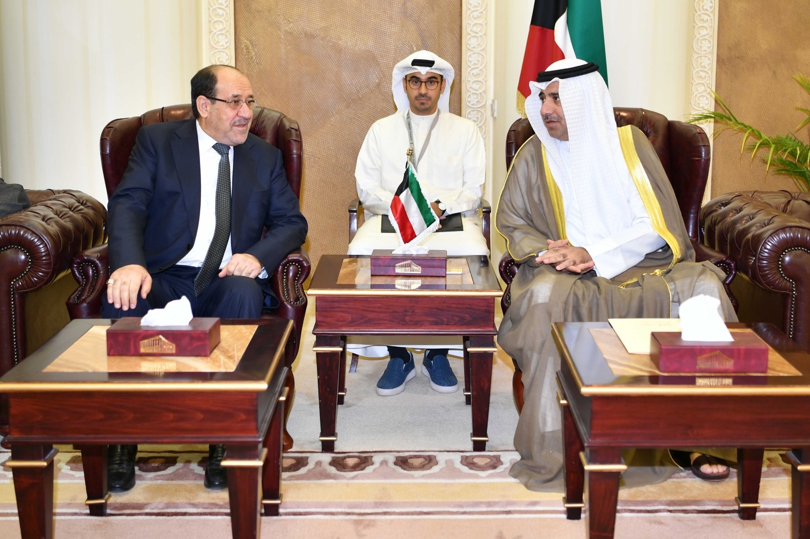 رئيس مجلس الأمة الكويتي بالإنابة يستقبل نائب الرئيس العراقي
